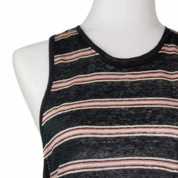 Joie Brellen Twist Back Slub Linen Jersey Midi Dress In Caviar Runs Small NEW - Picture 13 of 13